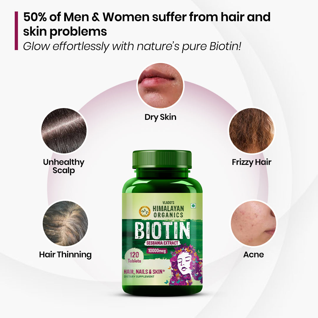Himalayan Organics, Biotin, 10000mcg 
