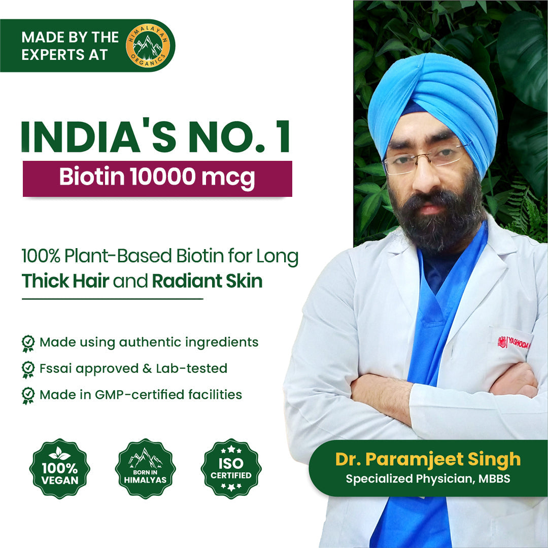 Himalayan Organics, Biotin, 10000mcg 