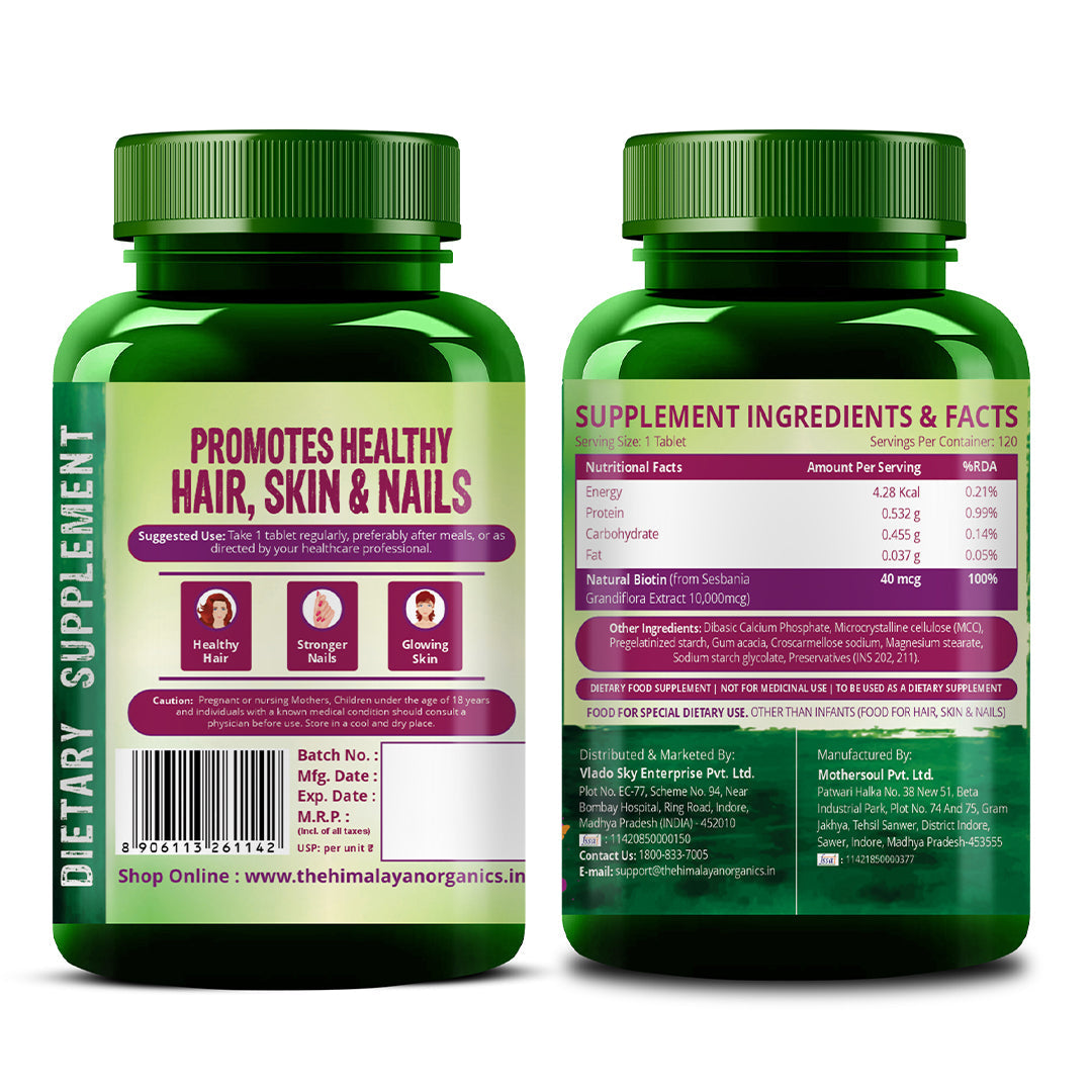 Himalayan Organics, Biotin, 10000mcg 