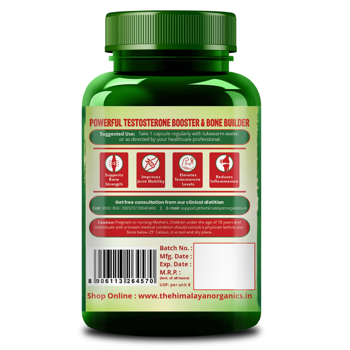 Himalayan Organics, Boron, 3mg 