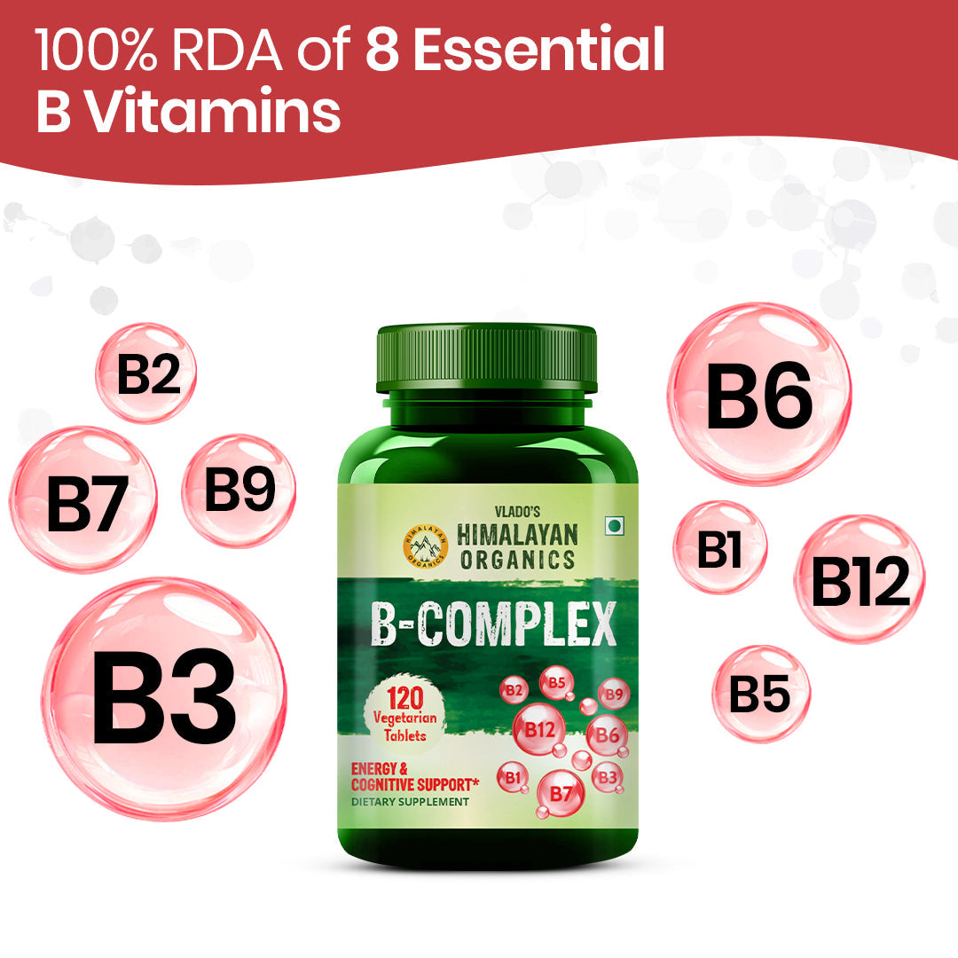 Himalayan Organics, Vitamin B Complex, 100% RDA 