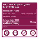 Himalayan Organics, Biotin, 10000mcg 