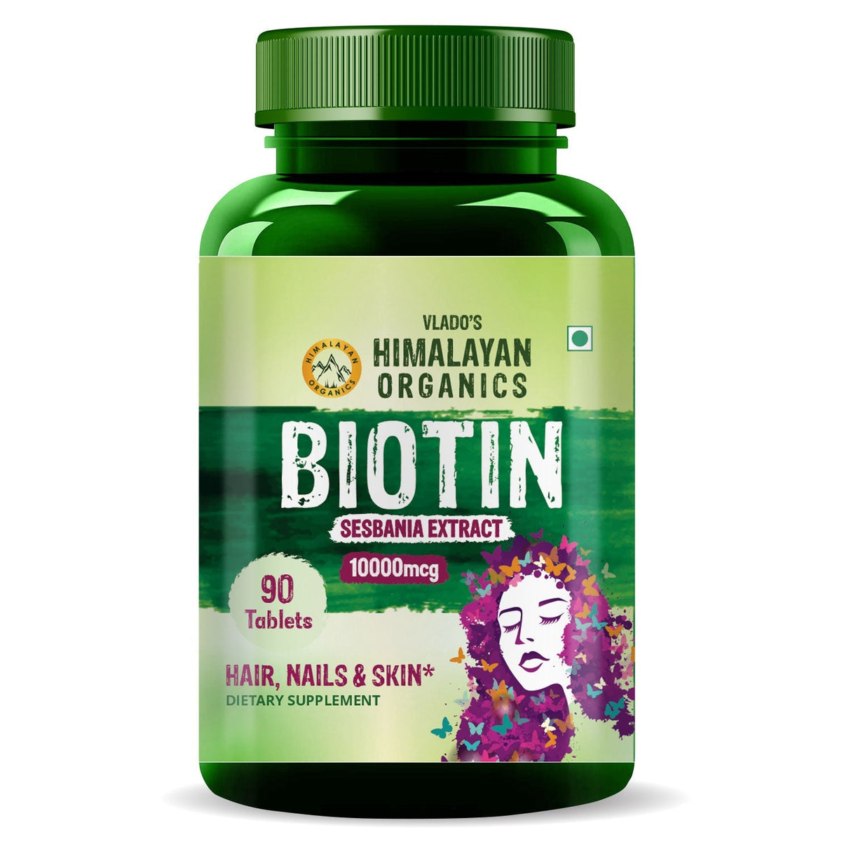 Himalayan Organics, Biotin, 10000mcg 