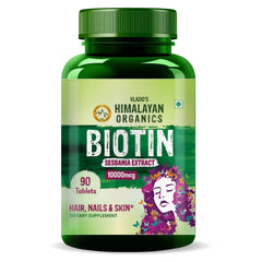 Vlado's Himalayan Organics, Biotin, 10000mcg - 90 Veg Tablets