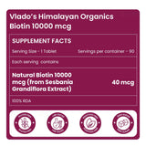 Himalayan Organics, Biotin, 10000mcg 