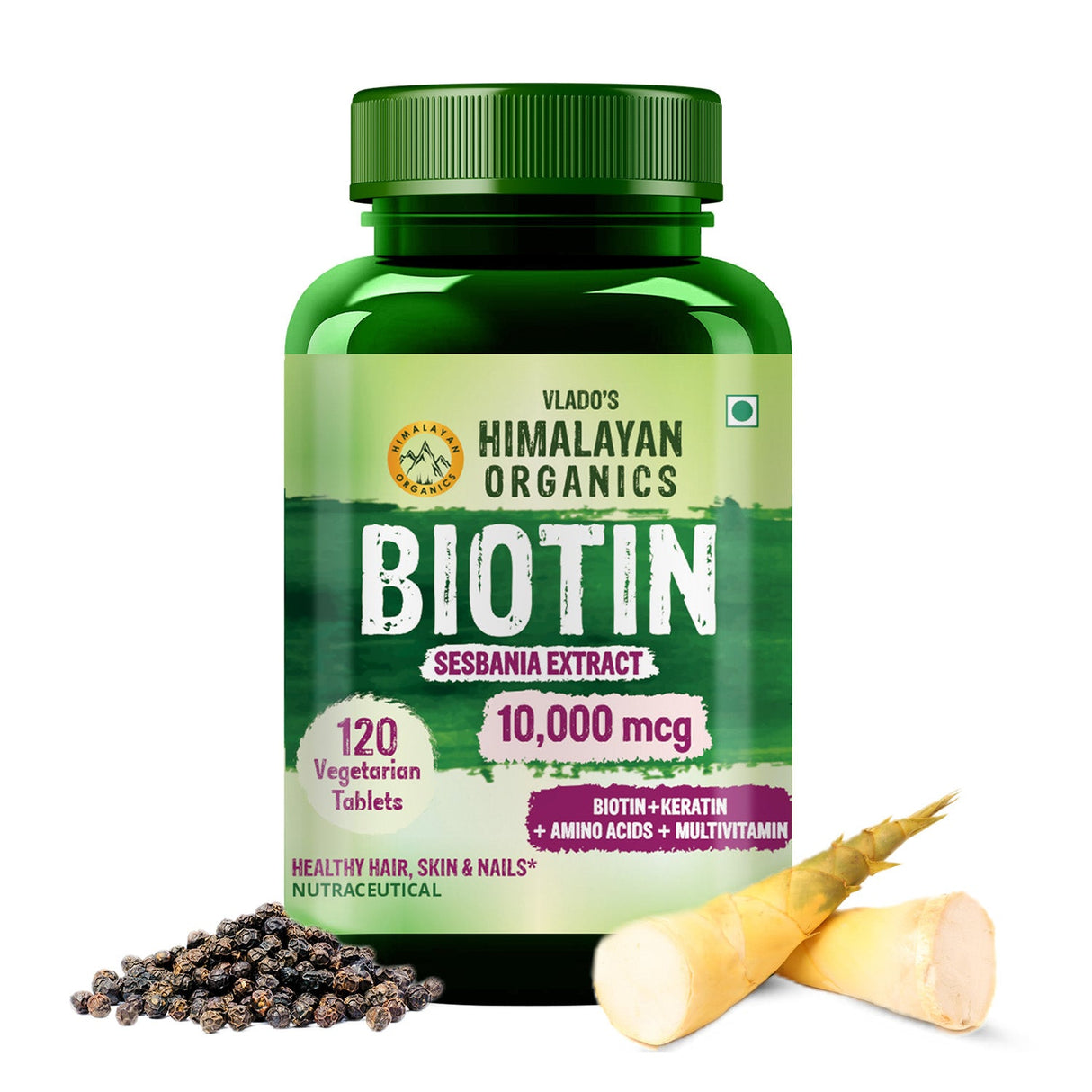 Himalayan Organics, Biotin, 10000mcg 