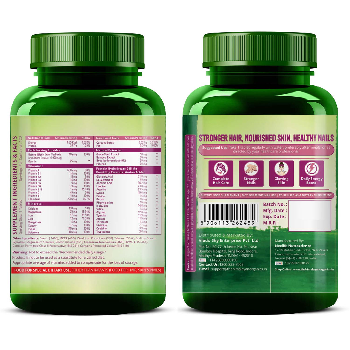 Himalayan Organics, Biotin, 10000mcg 