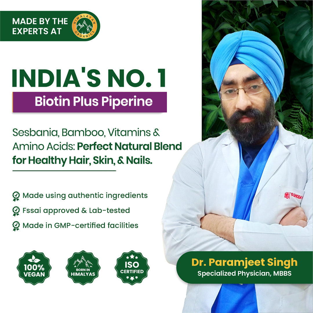 Himalayan Organics, Biotin, 10000mcg 