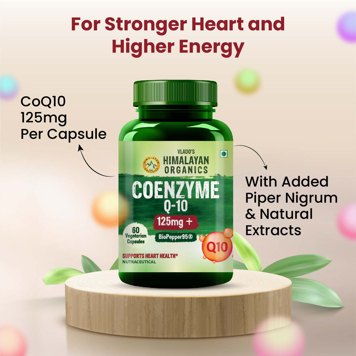 Himalayan Organics, CoQ10, 125mg 