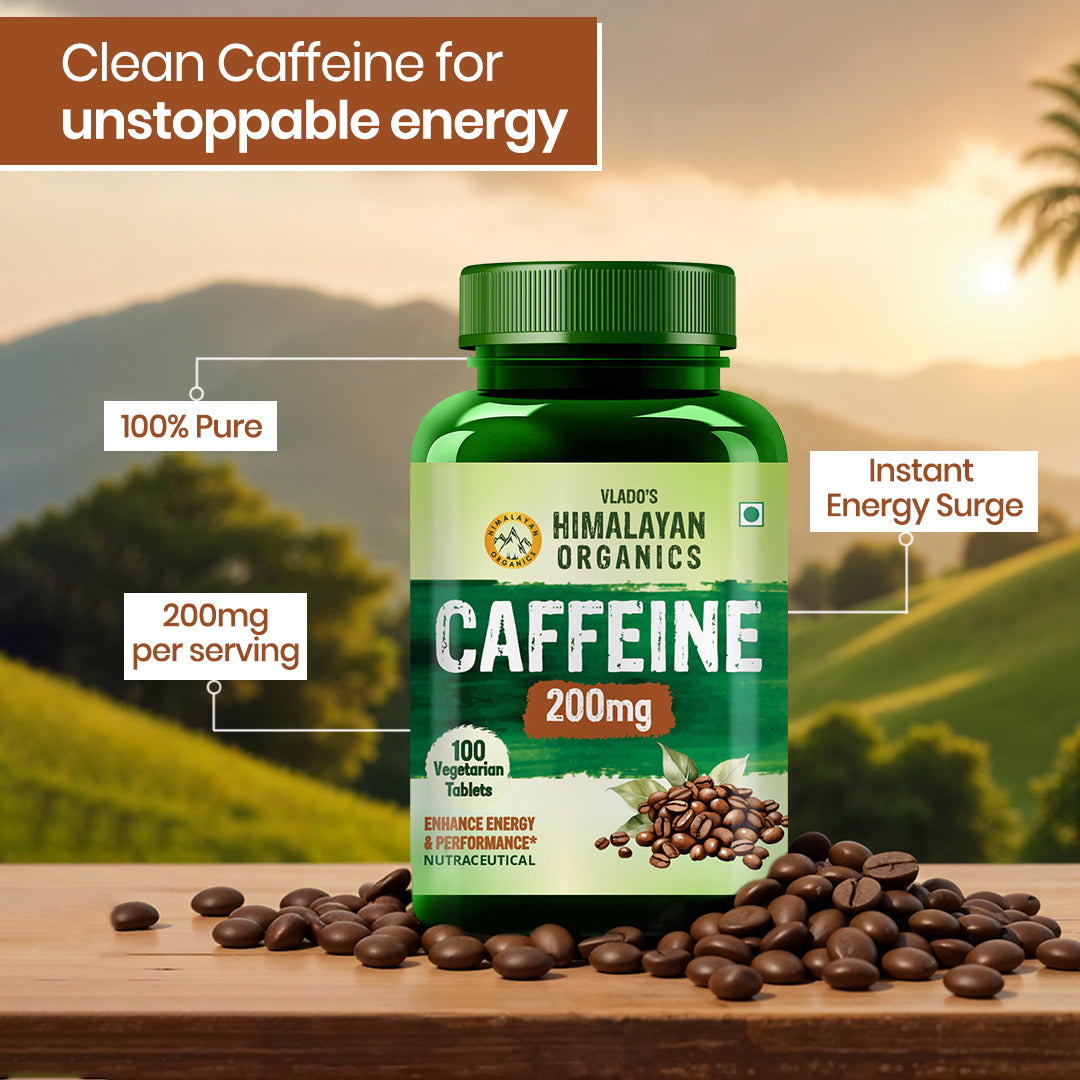 Himalayan Organics, Caffeine, 200mg 