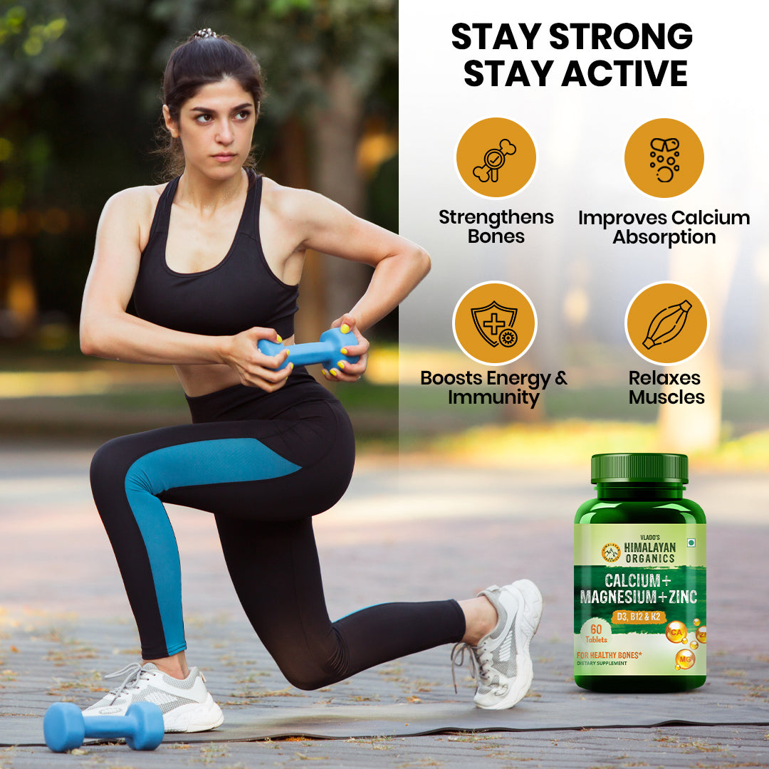 Himalayan Organics, Calcium Magnesium Zinc Vitamin D3 B12 K 