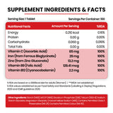 Himalayan Organics, Chelated Iron Vitamin C B12 Zinc Folic Acid 