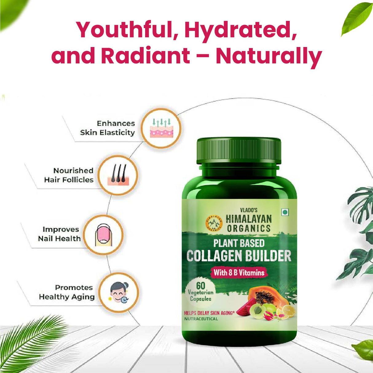 Himalayan Organics, Collagen Builder with Biotin Vitamin C 