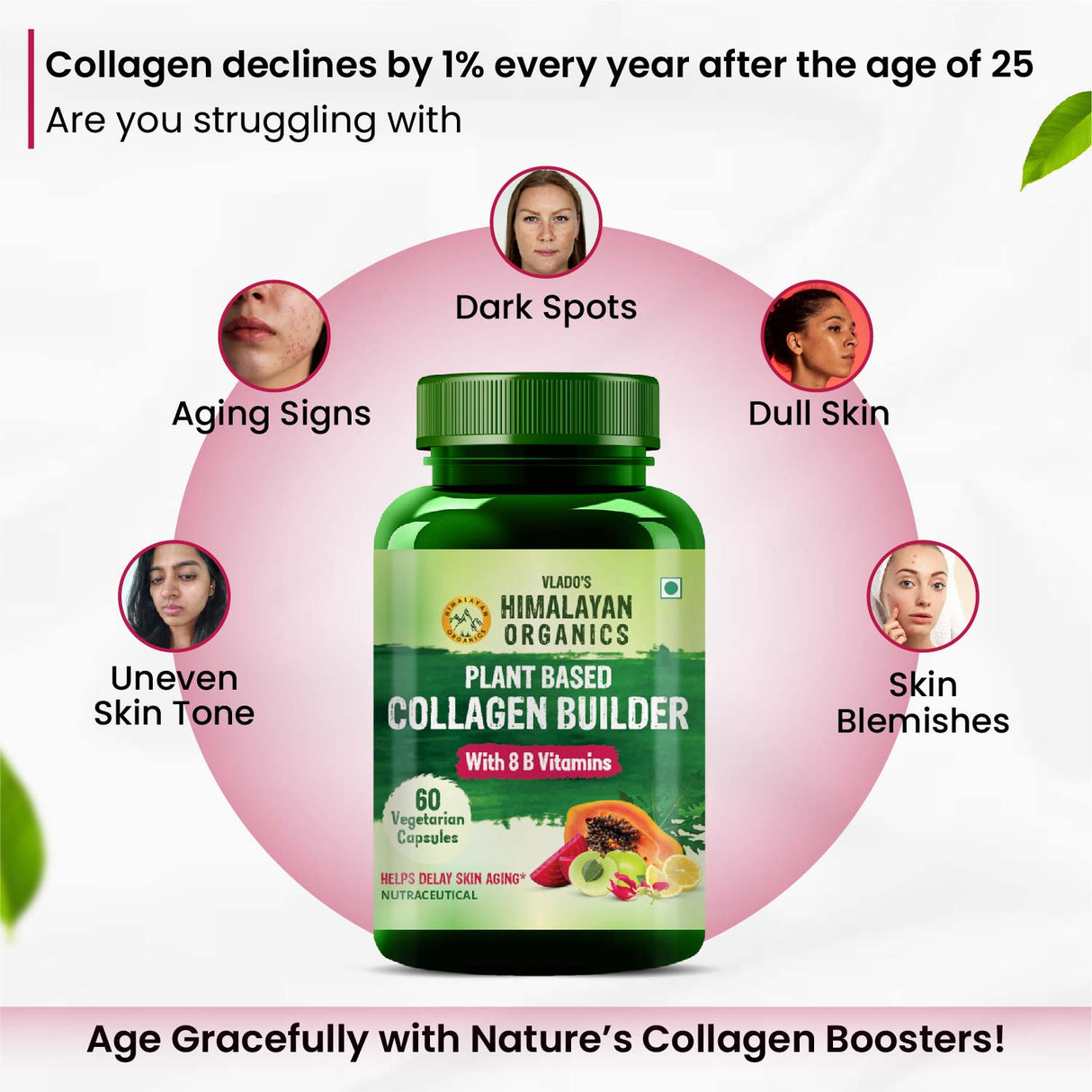 Himalayan Organics, Collagen Builder with Biotin Vitamin C 