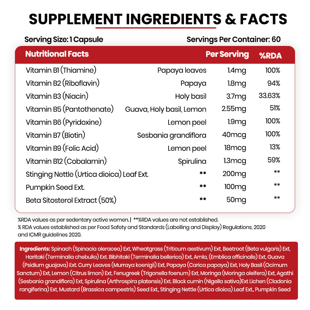 Himalayan Organics, DHT Blocker with Biotin Nettle Leaves 