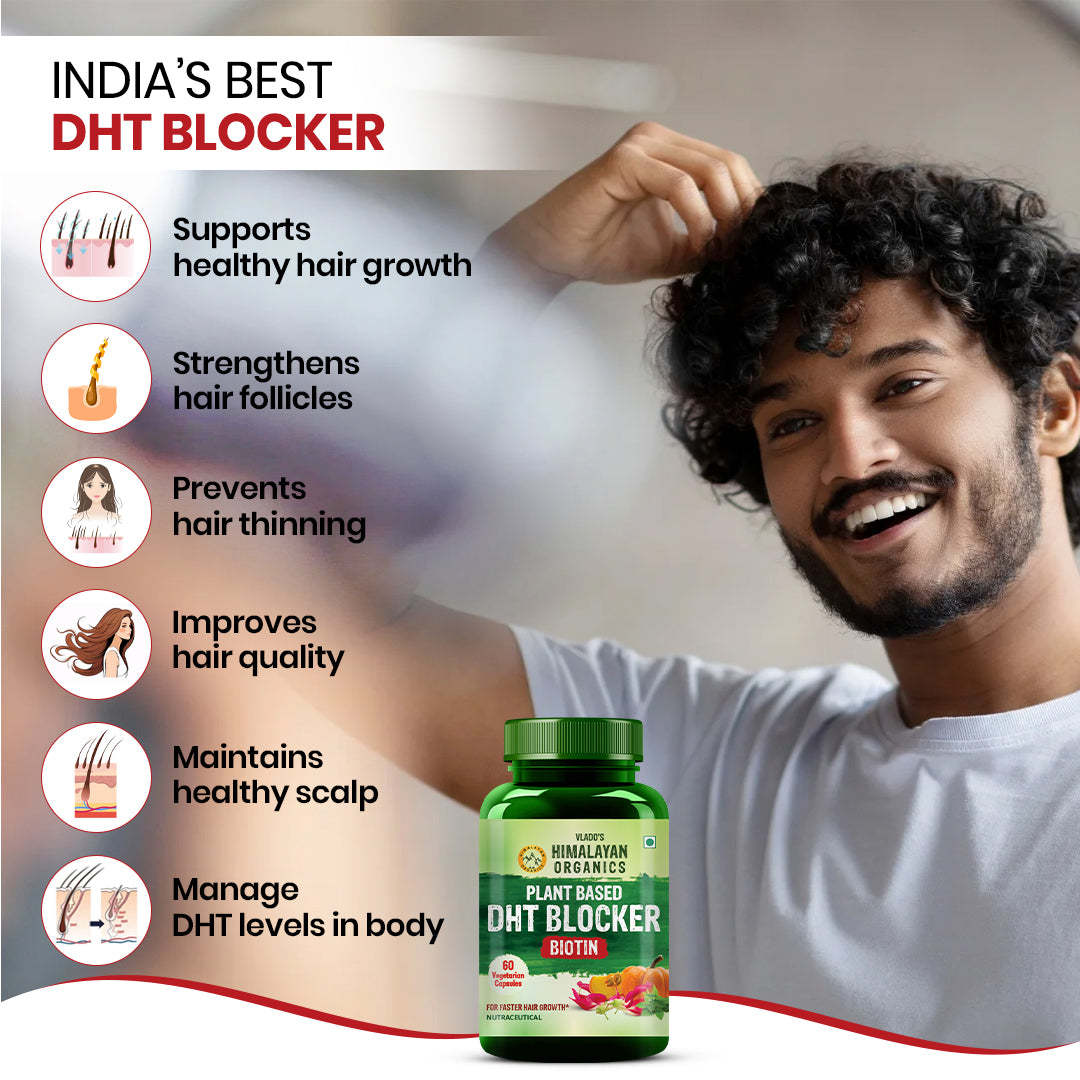 Himalayan Organics, DHT Blocker with Biotin Nettle Leaves 