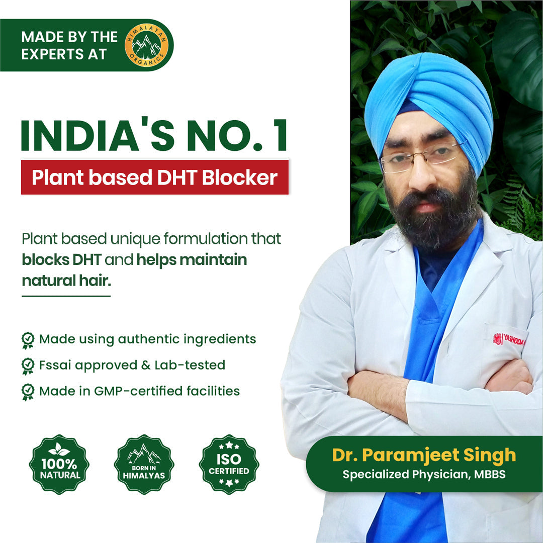 Himalayan Organics, DHT Blocker with Biotin Nettle Leaves 