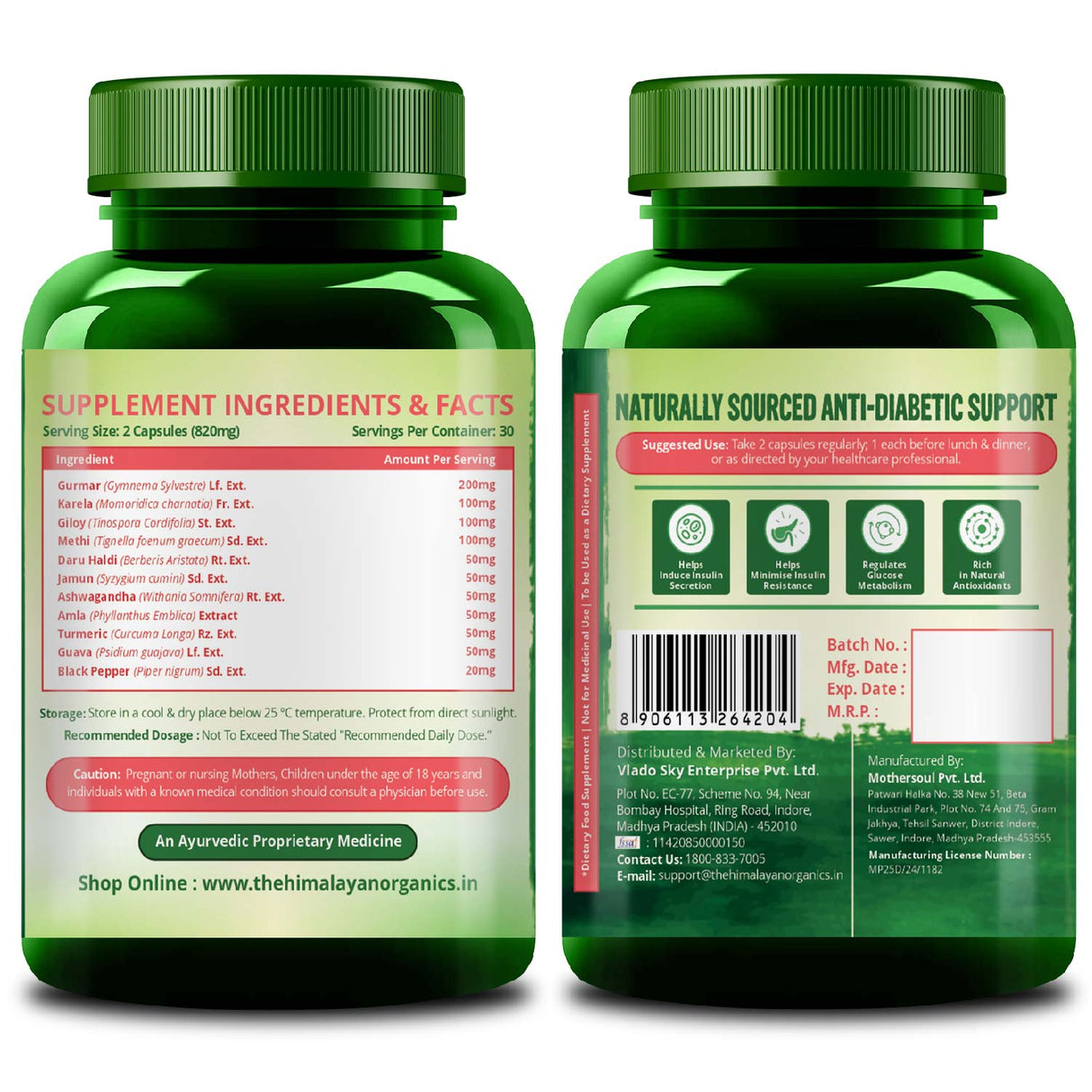 Himalayan Organics, Diabetes Support 