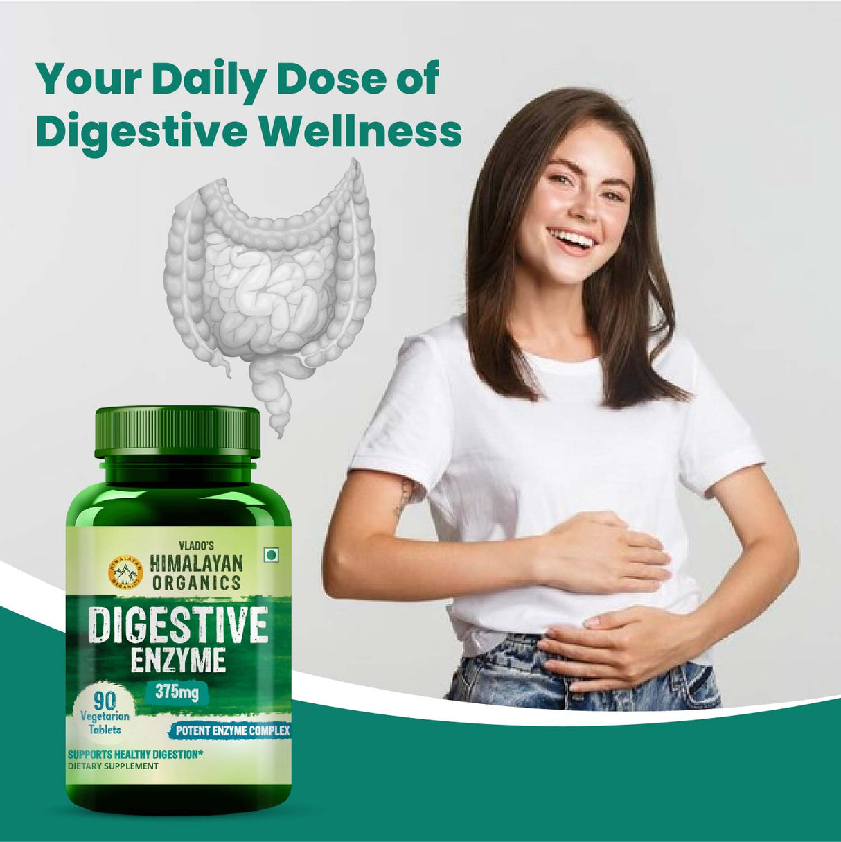 Himalayan Organics, Digestive Enzyme Bromelain Papain 