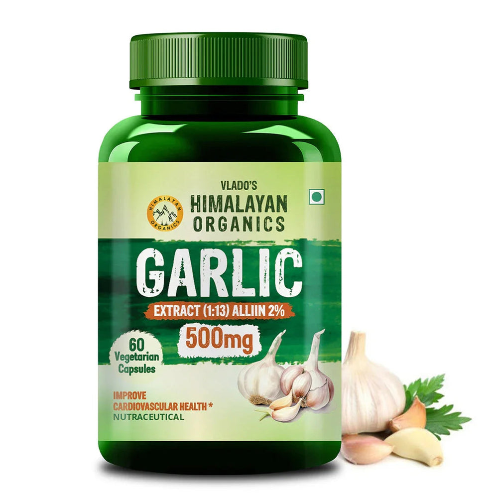 Vlado's Himalayan Organics, Garlic Extract, 500mg - 60 Veg Capsules