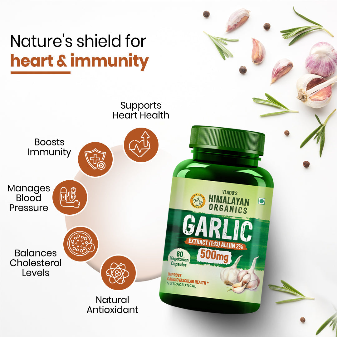 Himalayan Organics, Garlic Extract, 500mg 