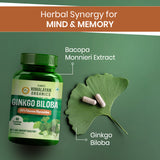 Himalayan Organics, Ginkgo Biloba with Brahmi, 500mg 