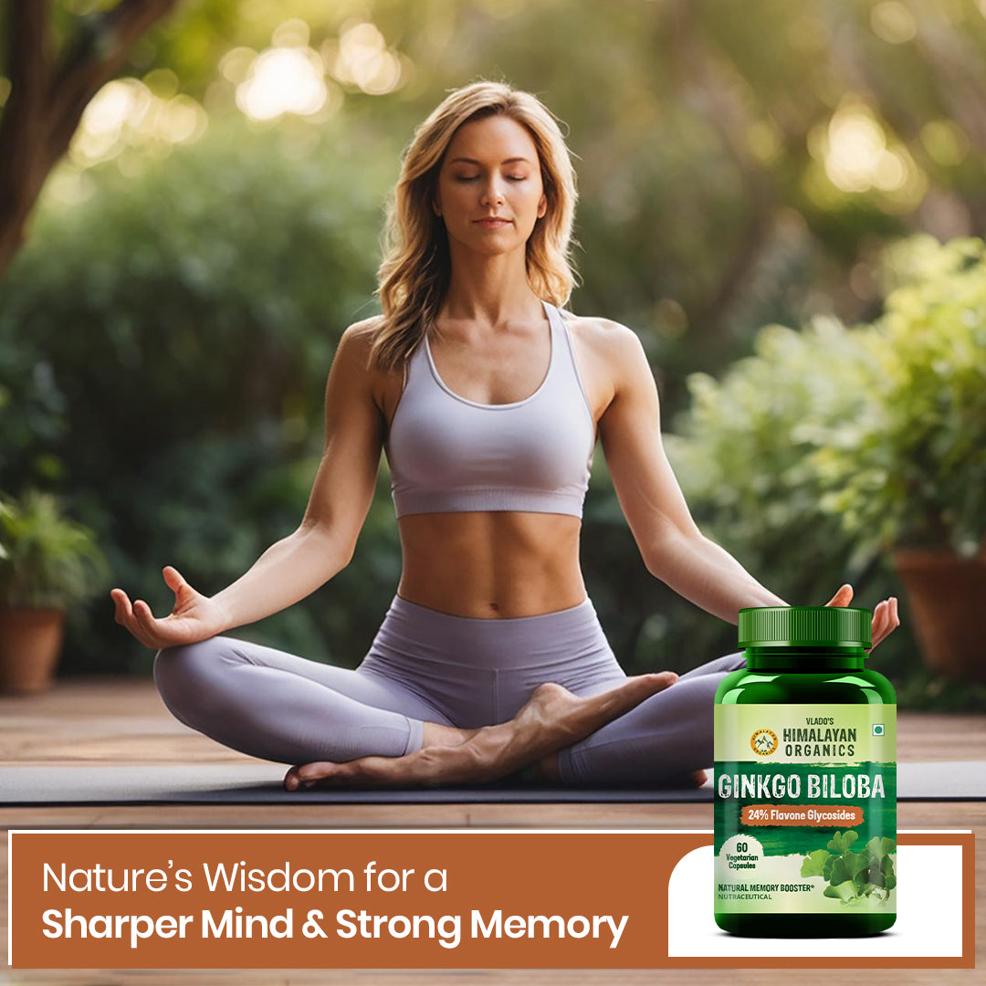 Himalayan Organics, Ginkgo Biloba with Brahmi, 500mg 