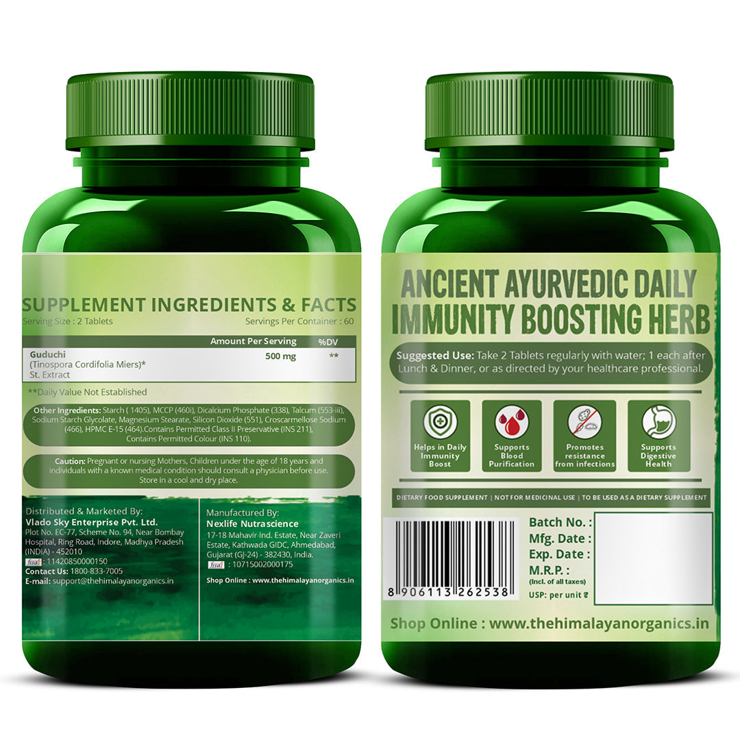 Himalayan Organics, Giloy Extract, 500mg 