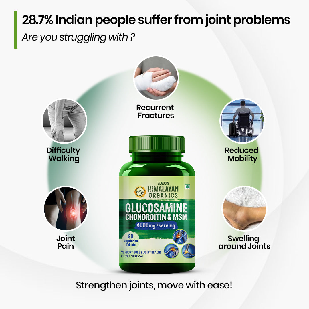 Himalayan Organics, Glucosamine Chondroitin MSM Boswellia 