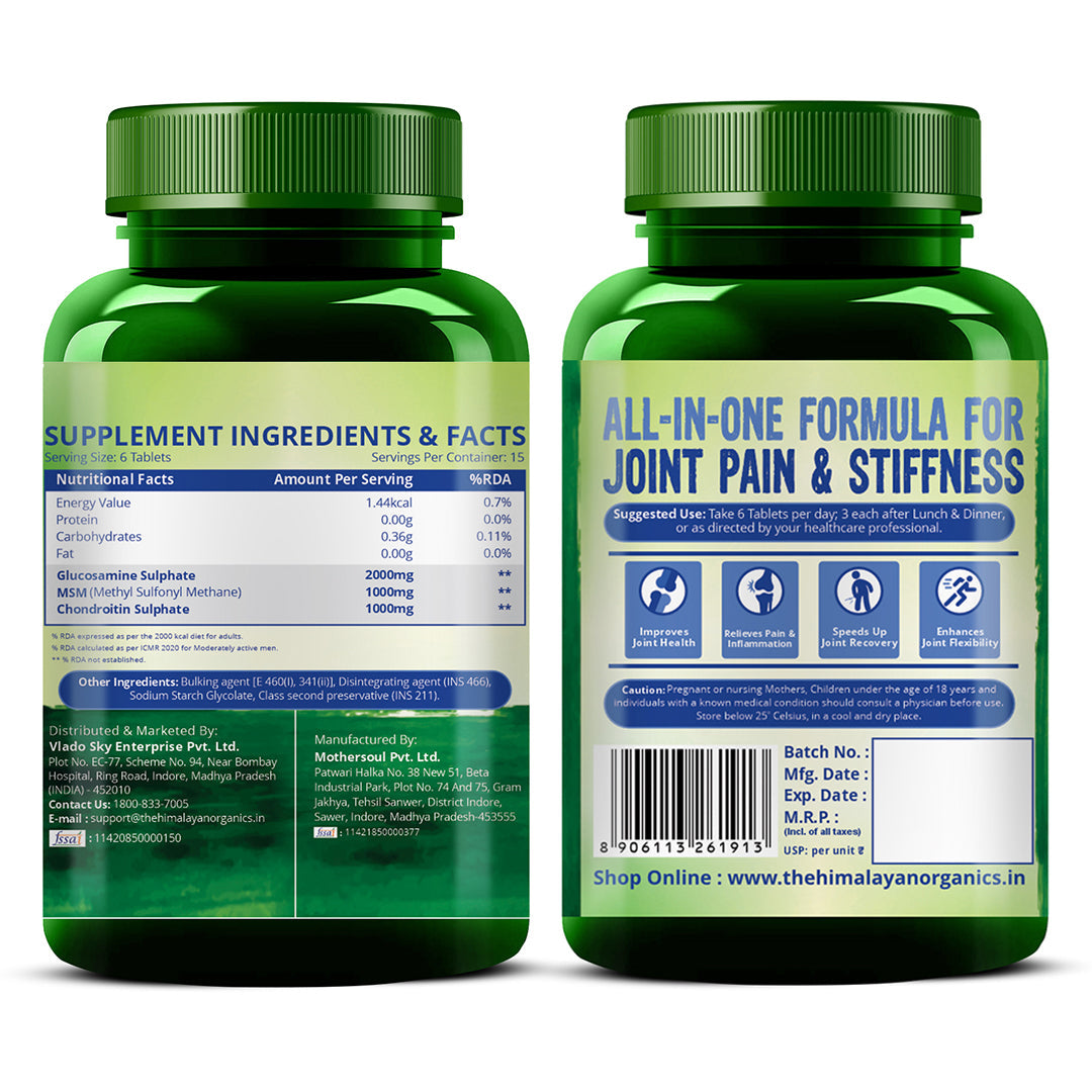 Himalayan Organics, Glucosamine Chondroitin MSM Boswellia 