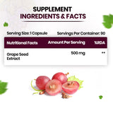 Himalayan Organics, Grape Seed Extract, 500mg 