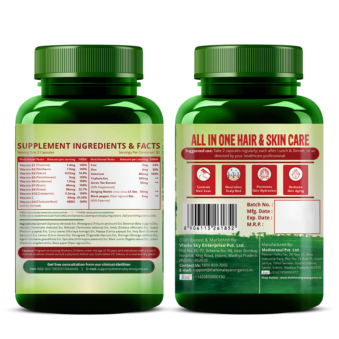 Himalayan Organics, DHT Blocker Vitamin B Complex 
