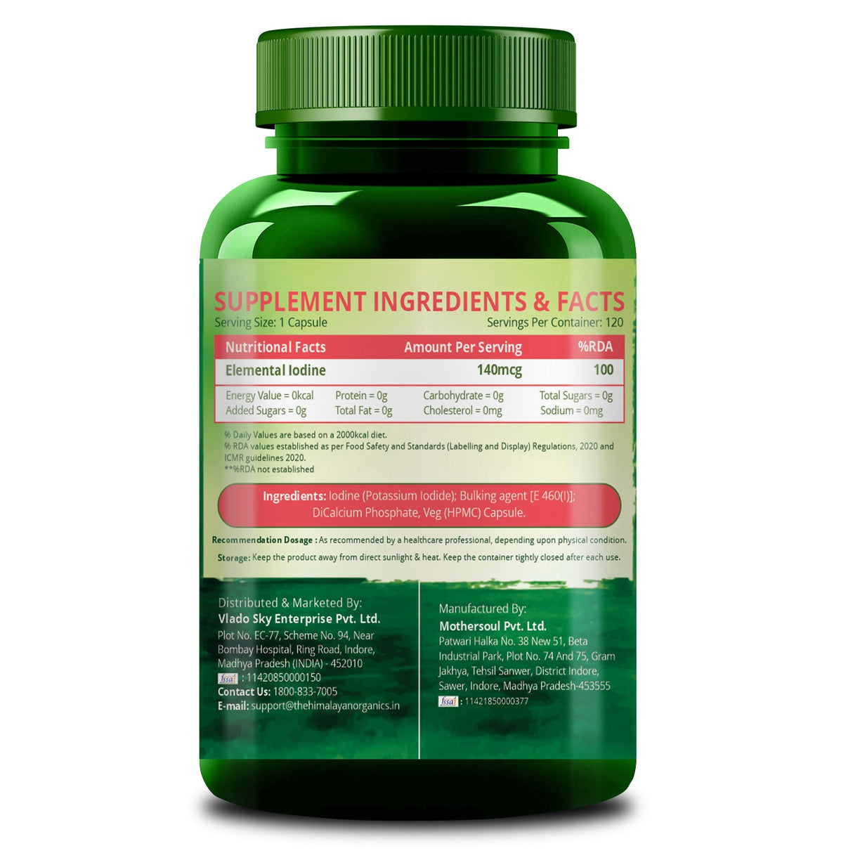 Himalayan Organics, Iodine 