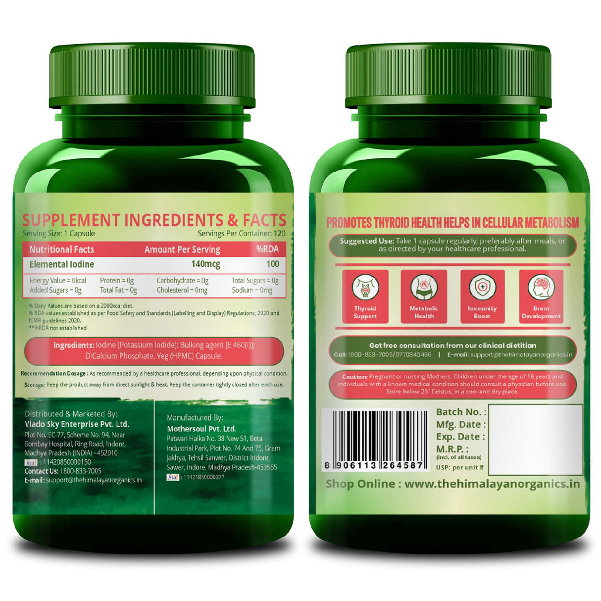 Himalayan Organics, Iodine 