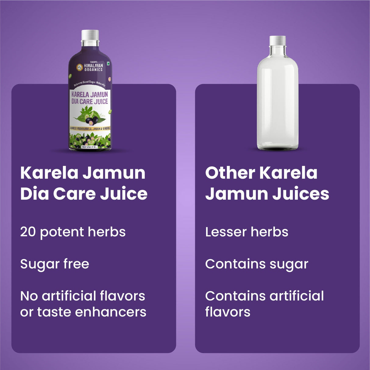 Himalayan Organics, Karela Jamun Juice with Ayurvedic Herbs 