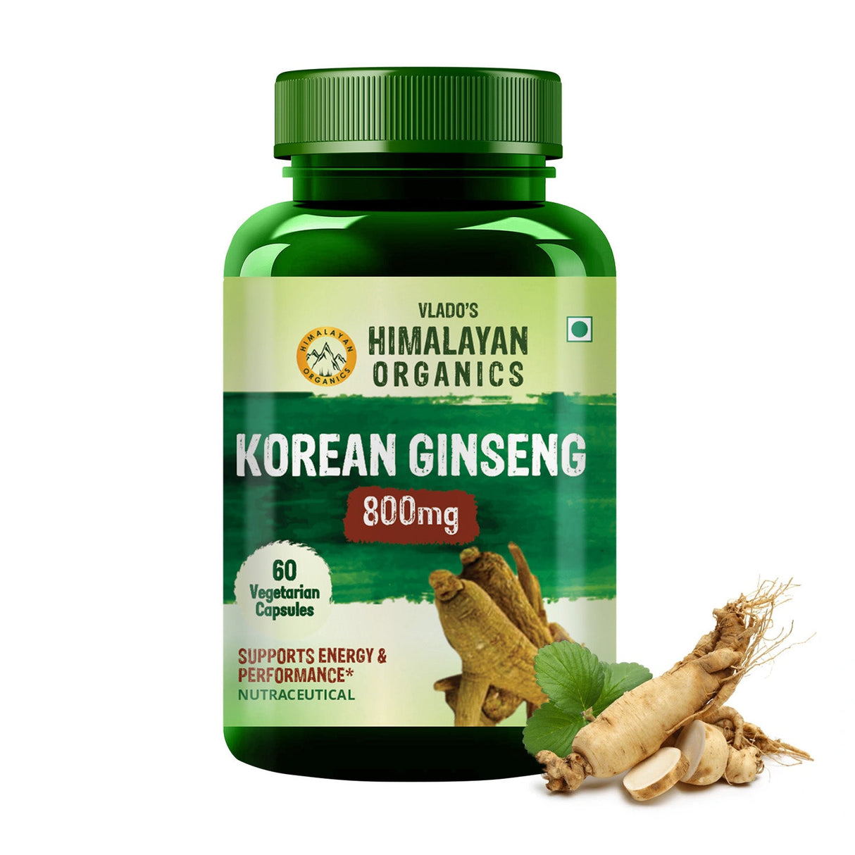 Himalayan Organics, Korean Red Ginseng, 800mg 
