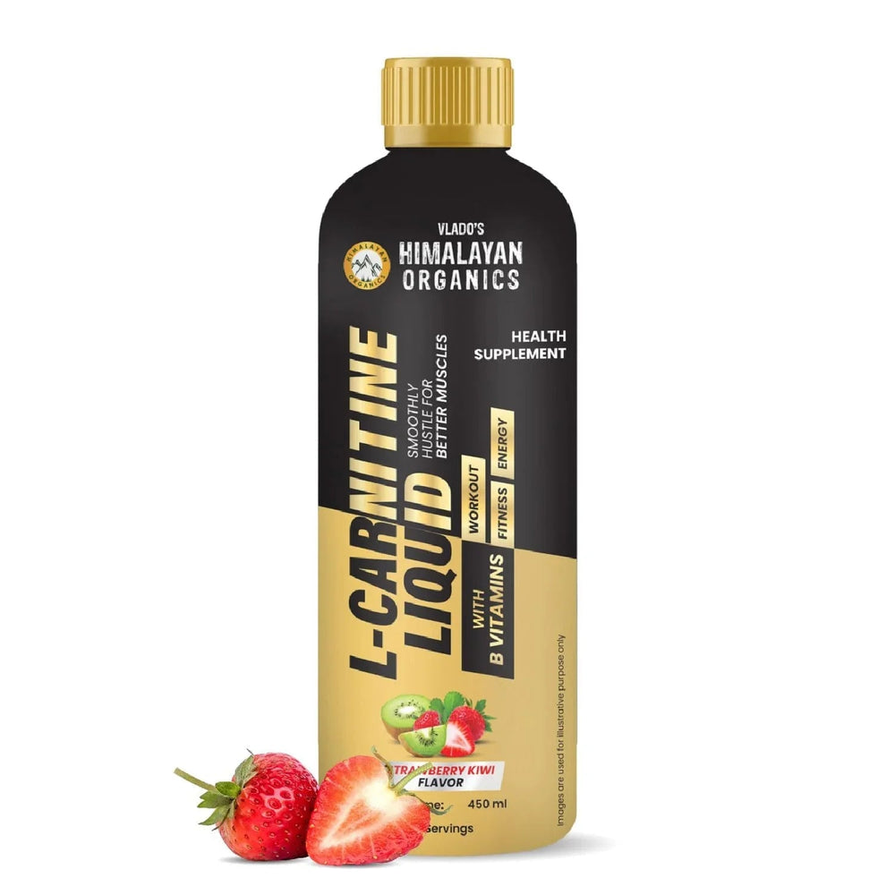 Vlado's Himalayan Organics, L-Carnitine Liquid with Vitamin B3 B5 B6, 3000mg - 450ml