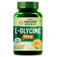 Vlado's Himalayan Organics, L-Glycine, 500mg - 120 Veg Capsules
