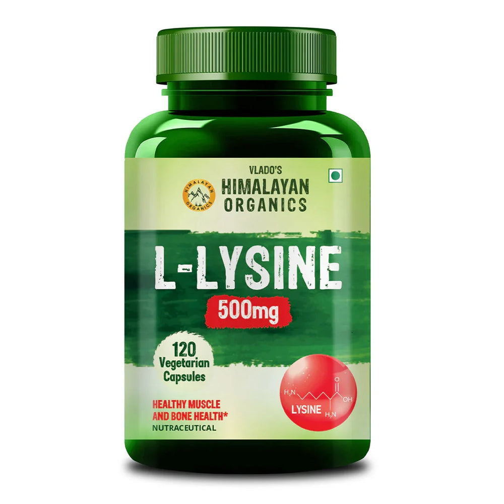 Vlado's Himalayan Organics, L-Lysine, 500mg - 120 Veg Capsules
