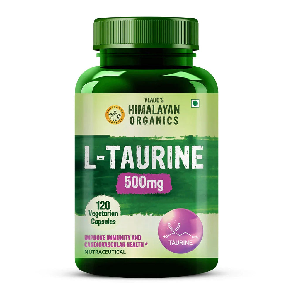 Vlado's Himalayan Organics, L-Taurine, 500mg - 120 Veg Capsules
