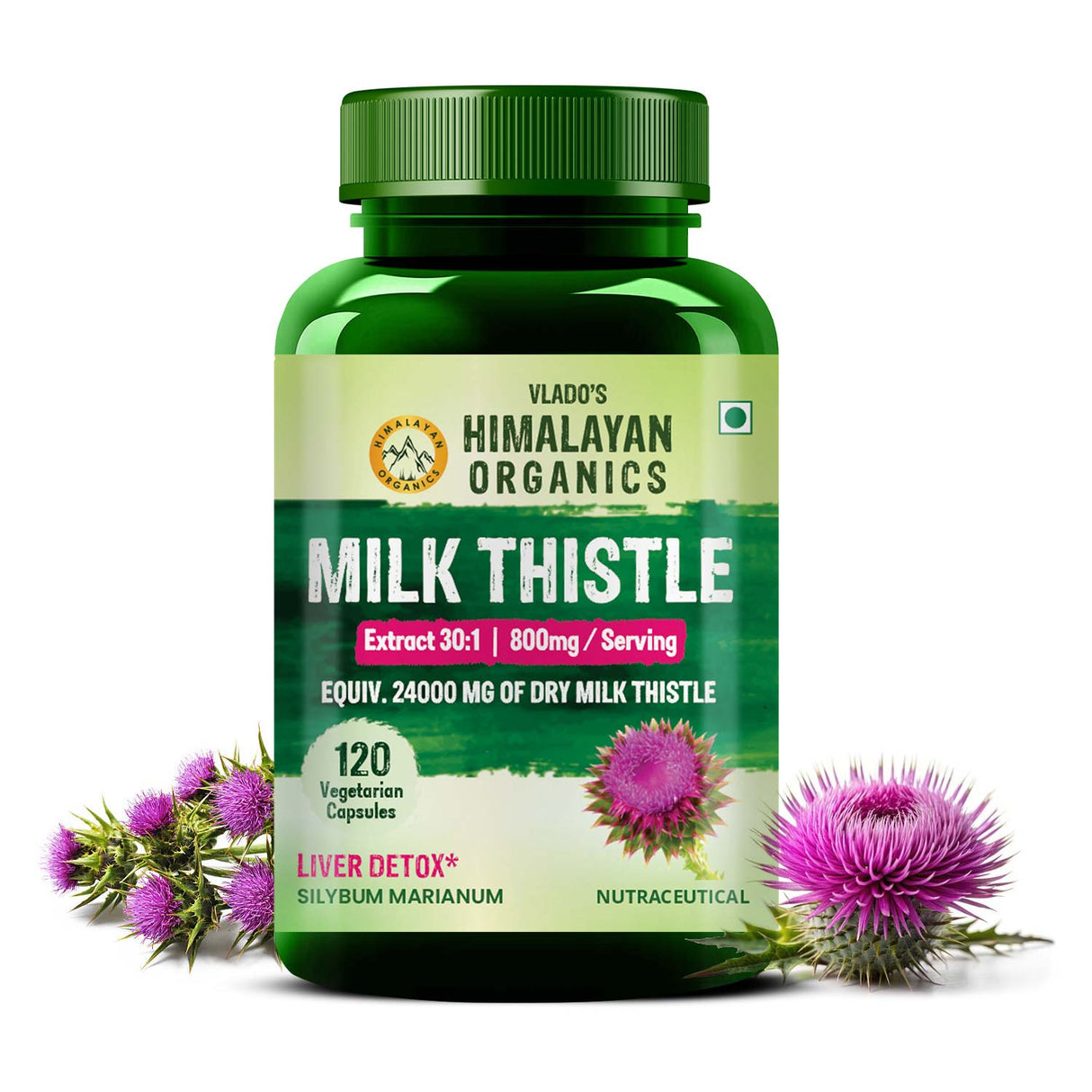 Himalayan Organics, Milk Thistle Extract, 800mg 