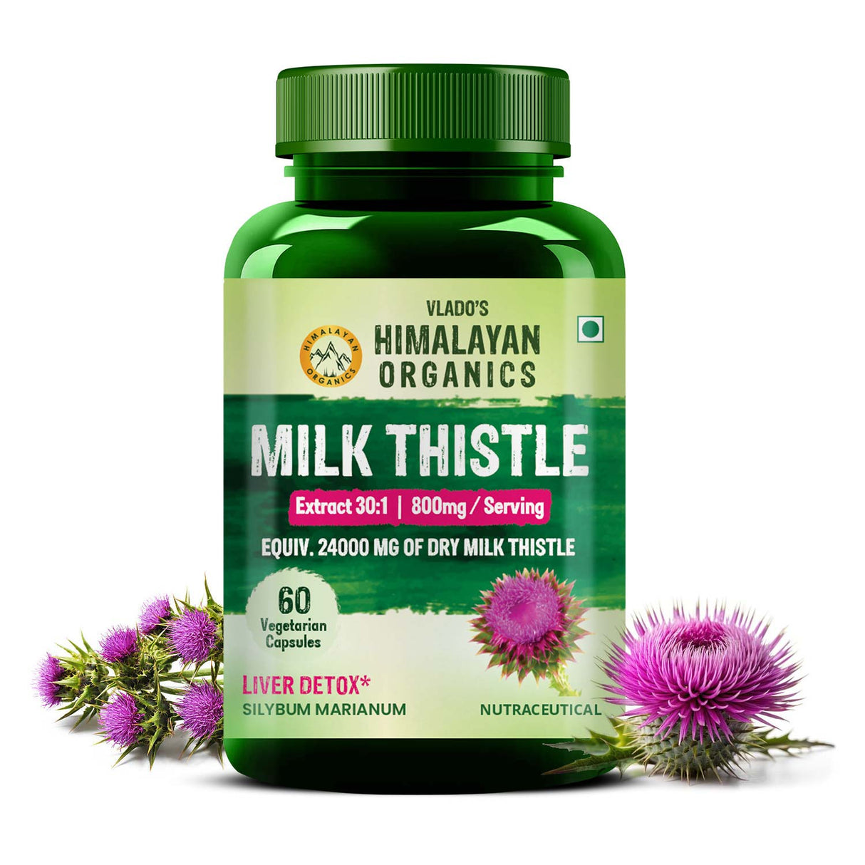 Himalayan Organics, Milk Thistle Extract, 800mg 