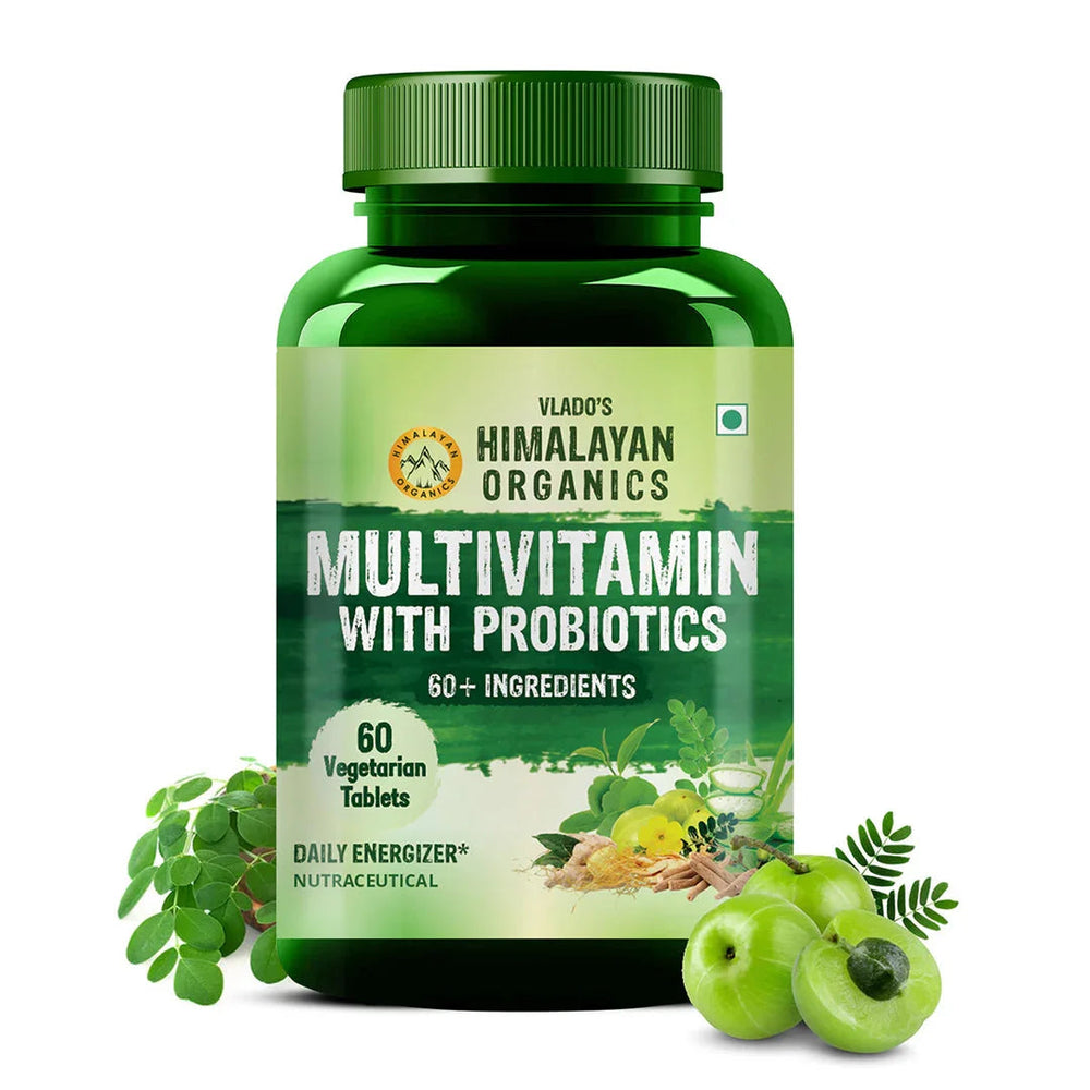 Vlado's Himalayan Organics, Multivitamin with Probiotics, 60 Ingredients - 60 Veg Tablets