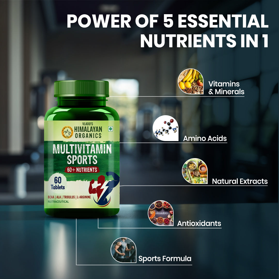 Himalayan Organics, Multivitamin Sports, 60+ Nutrients 