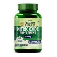 Vlado's Himalayan Organics, Nitric Oxide with L-Arginine Caffeine, 1400mg - 60 Veg Capsules