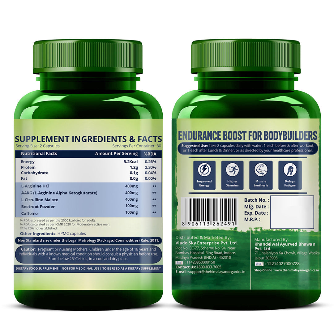 Himalayan Organics, Nitric Oxide with L