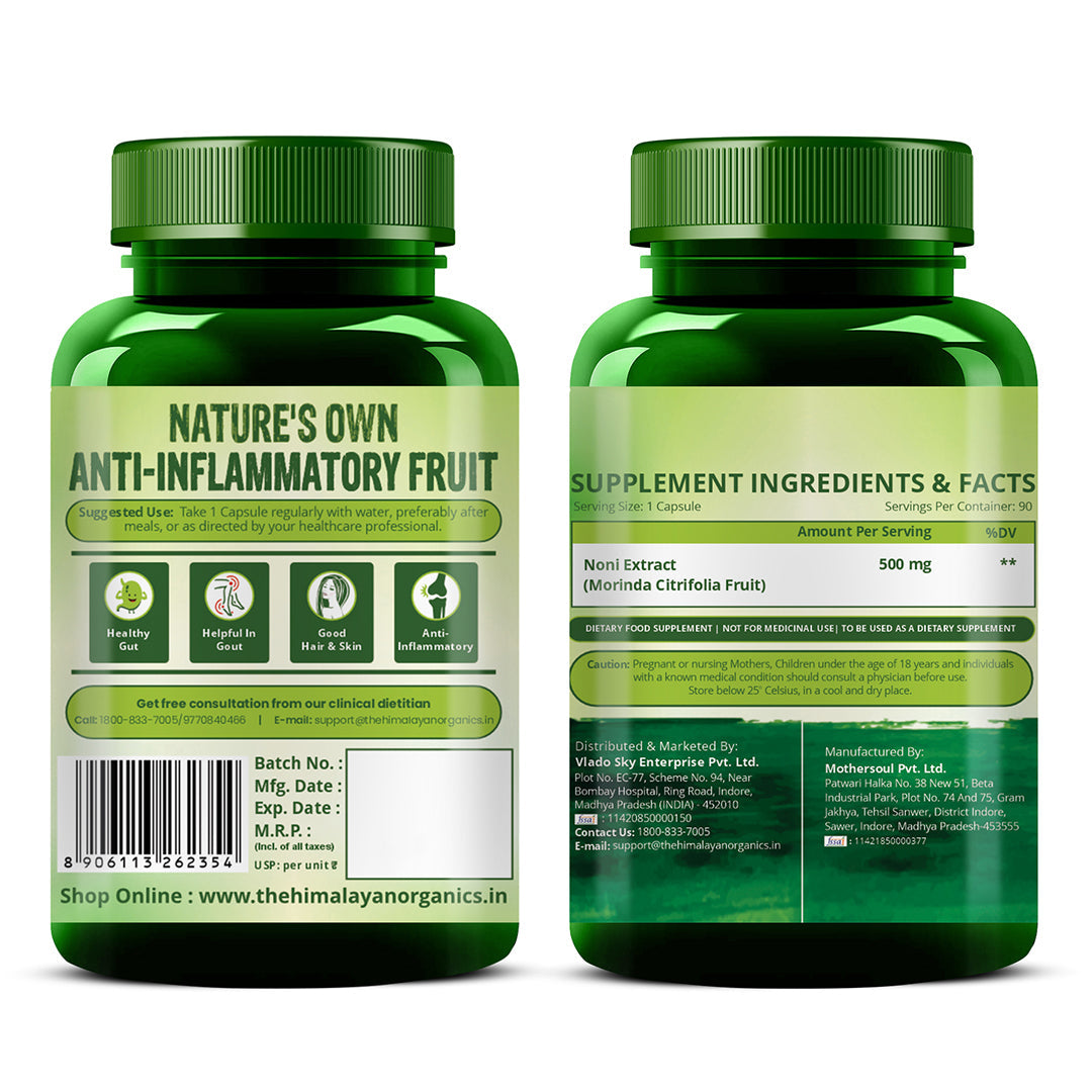 Himalayan Organics, Noni Gold Extract, 500mg 