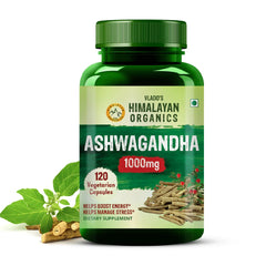 Vlado's Himalayan Organics, Plant Based Ashwagandha, 1000mg - 120 Veg Capsules