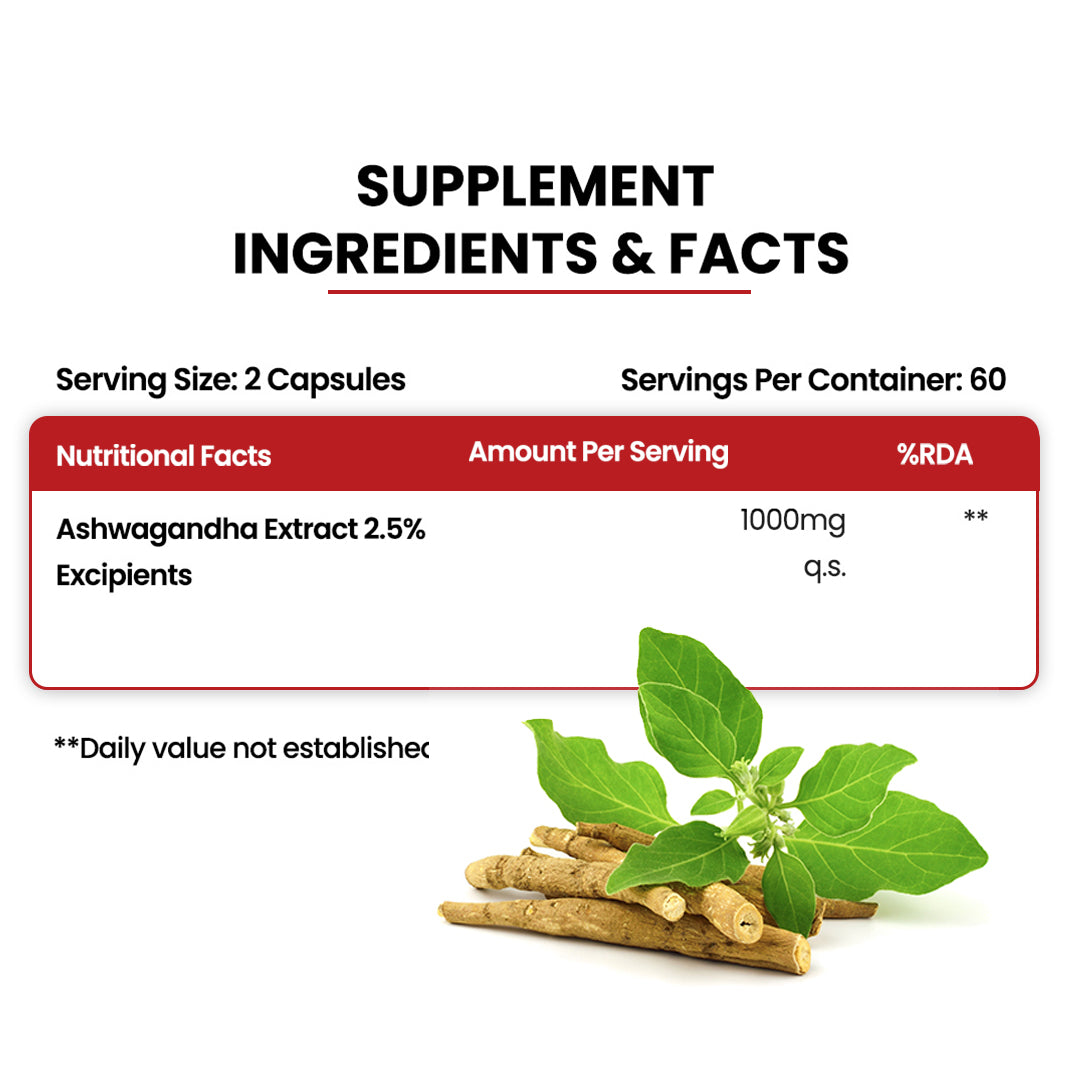 Himalayan Organics, Plant Based Ashwagandha, 1000mg 