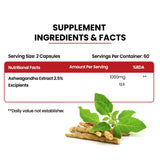 Himalayan Organics, Plant Based Ashwagandha, 1000mg 